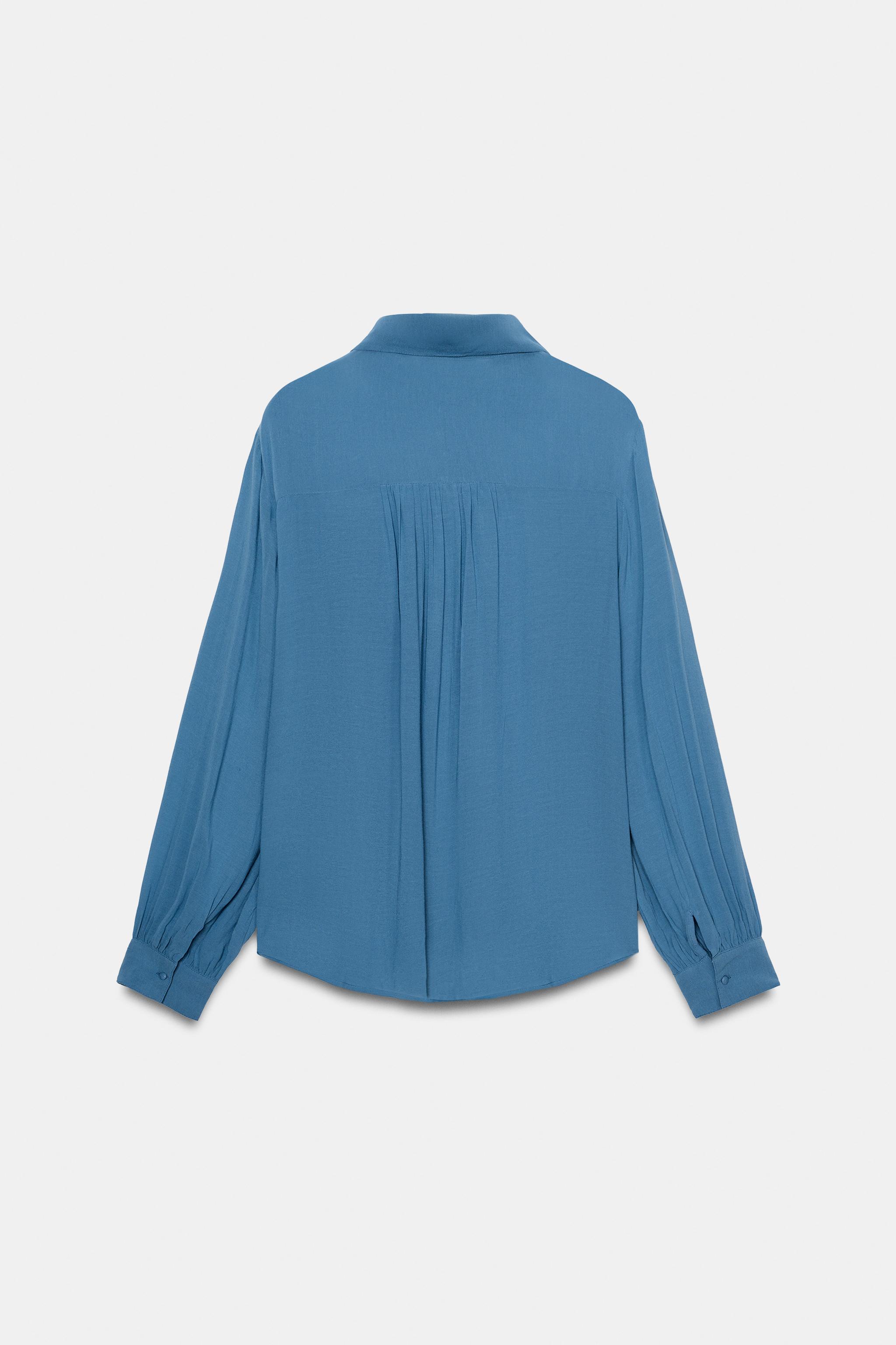 CHEMISE FLUIDE À PLIS NERVURÉS