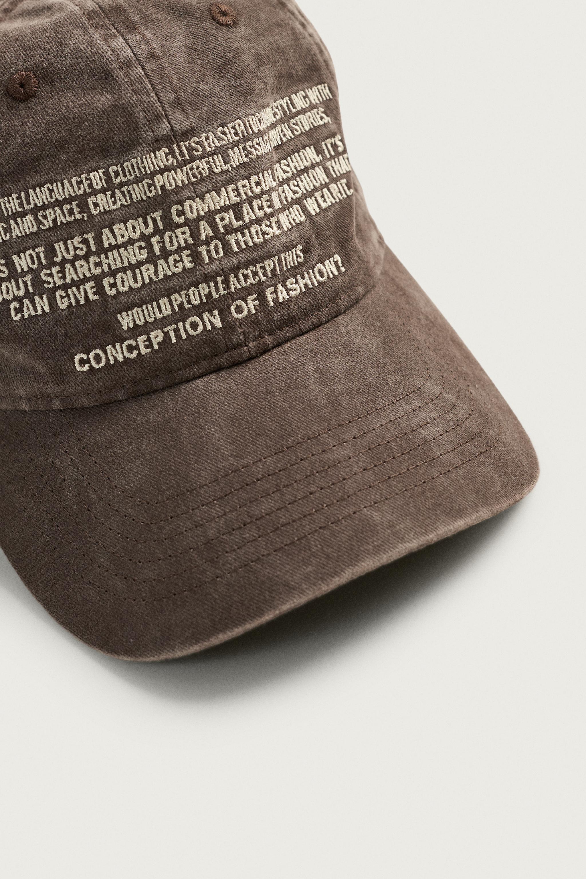 CASQUETTE DÉLAVÉE À INSCRIPTION BRODÉE