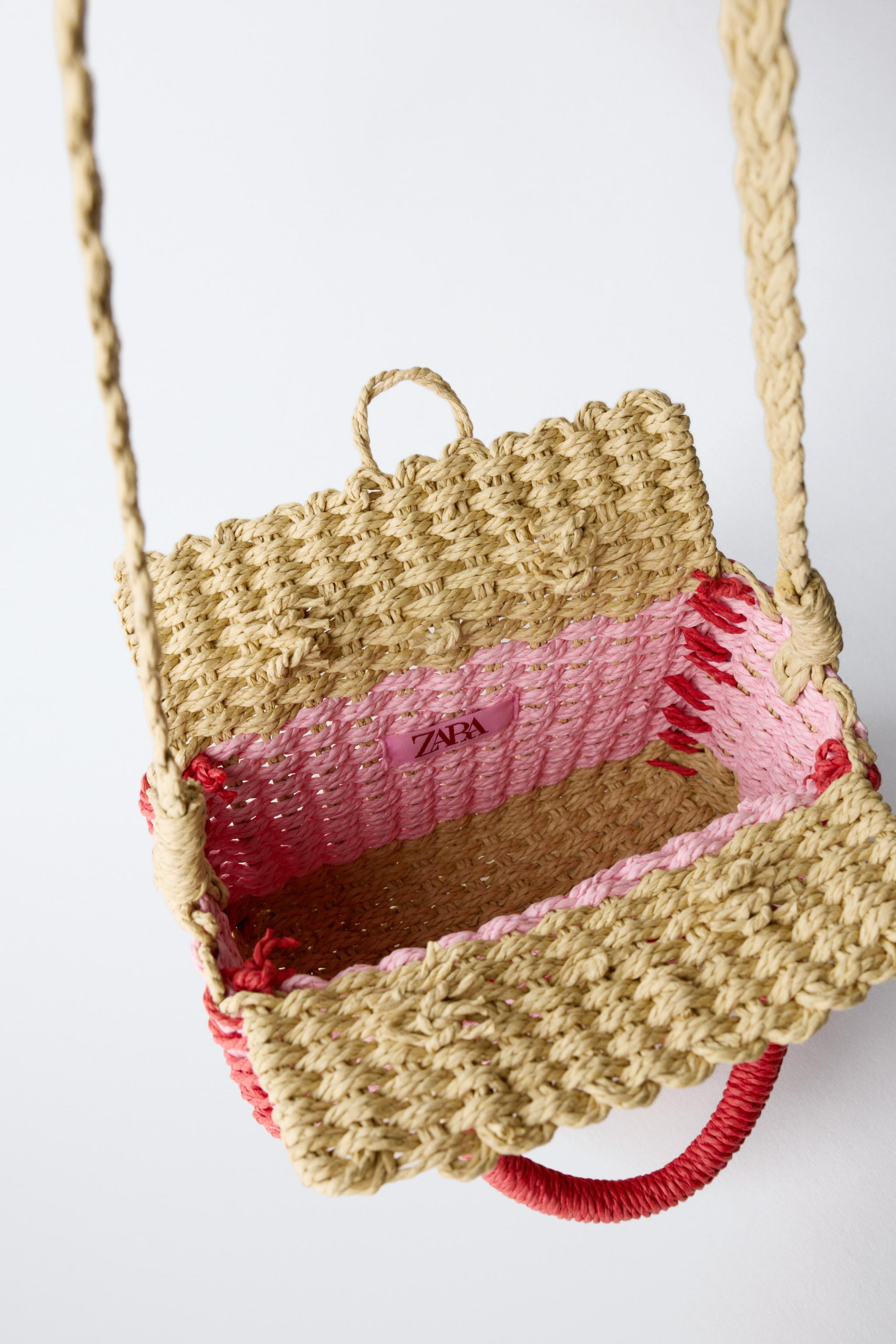 SAC BANDOULIÈRE EFFET RAFIA