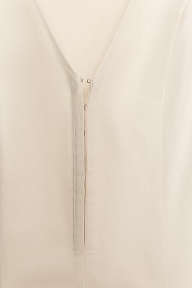 SHORT DRESS WITH FLOUNCED SKIRT - Sand by Zara - Image 5