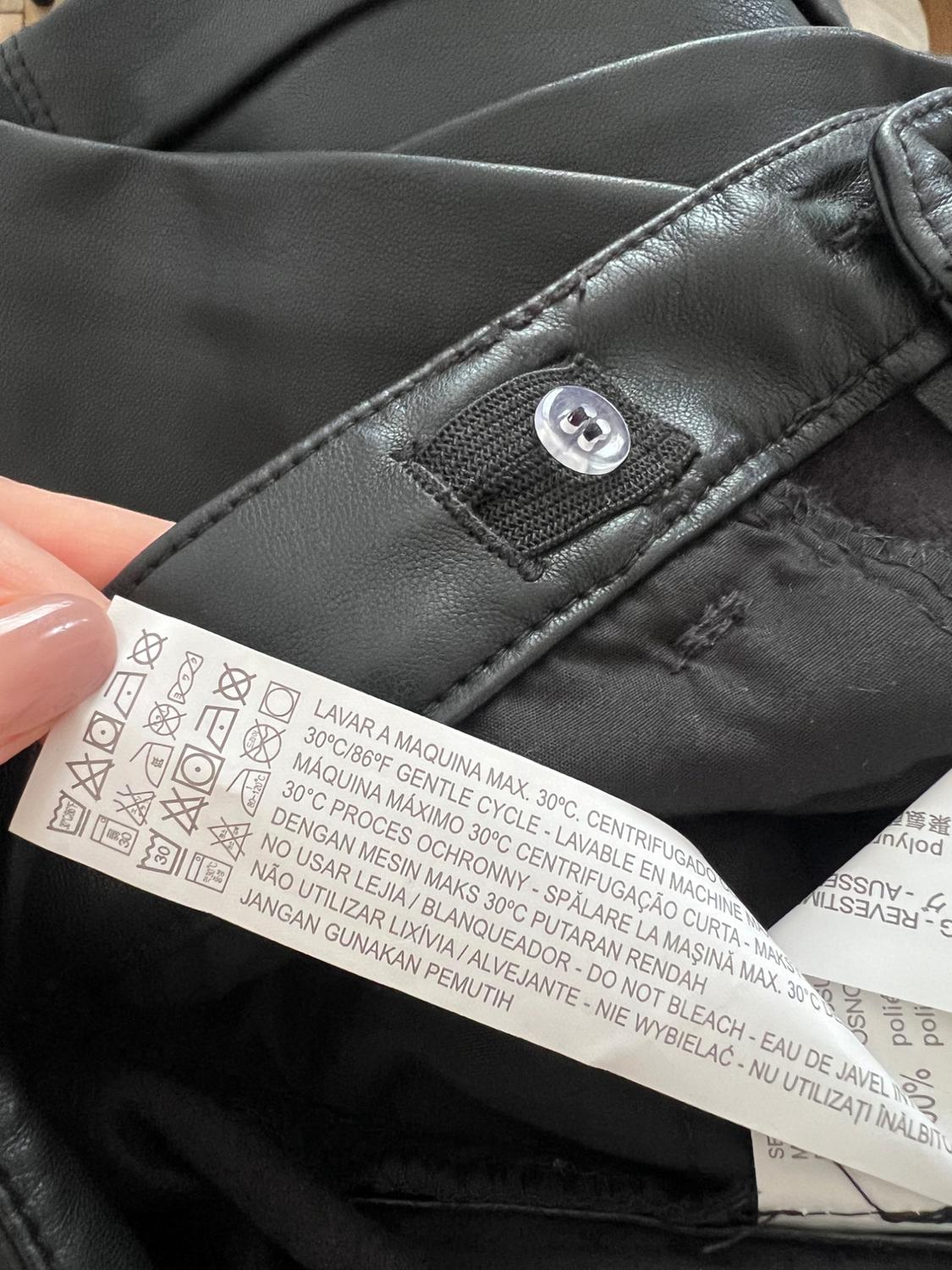 ZARA GIRLS FAUX LEATHER TROUSERS, SIZE 1314Y 164 CM - Image 5