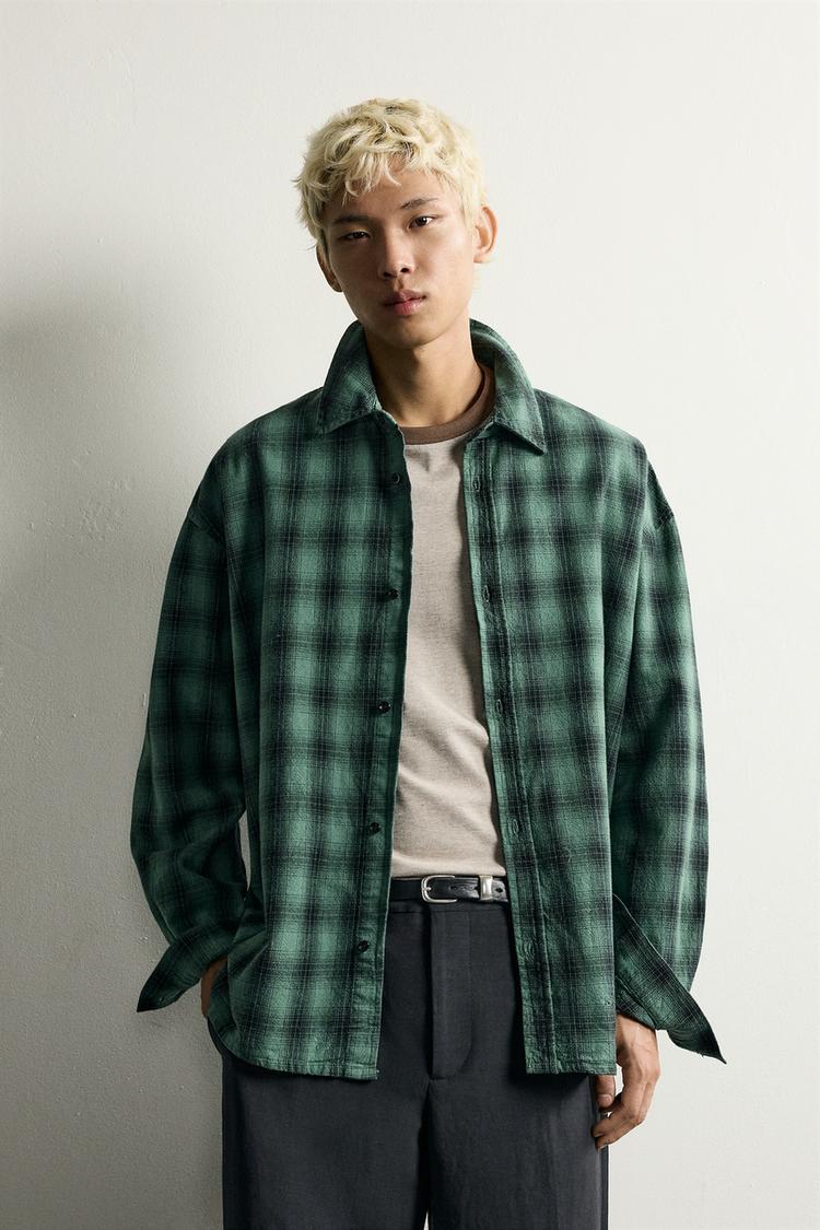 RELAXED FIT CHECK SHIRT