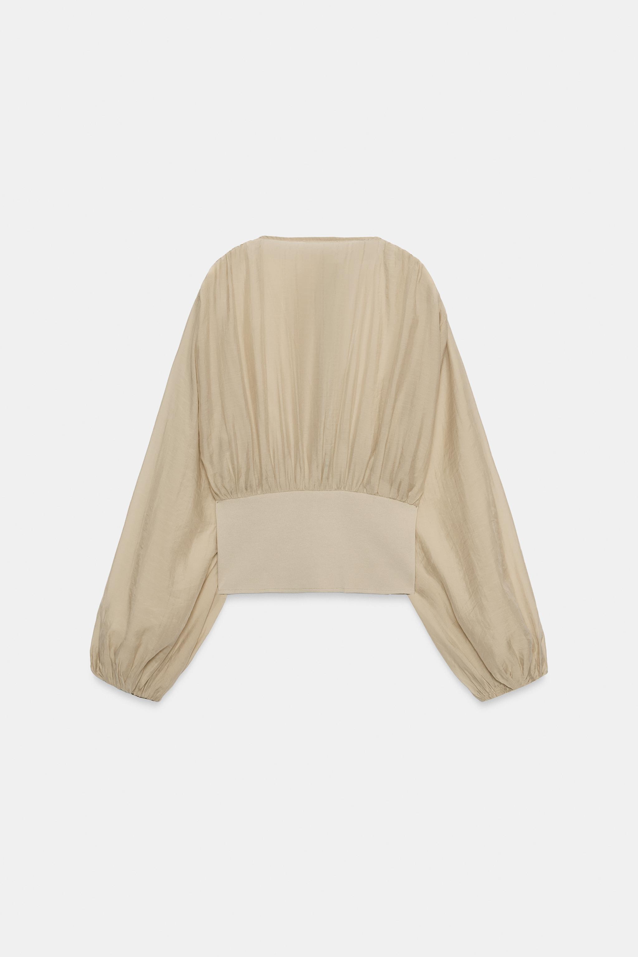 Zara KORSE DETAYLI TOP görsel 6