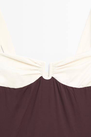 Swimsuit with gathered detail — 734 2