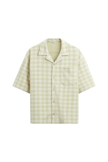 TEXTURED CHECKERED SHIRT