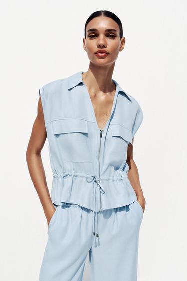CUERPO SAFARI - Azul claro de Zara