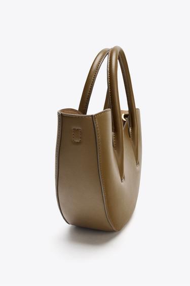 Zara OVAL MINI SHOPPER - Green