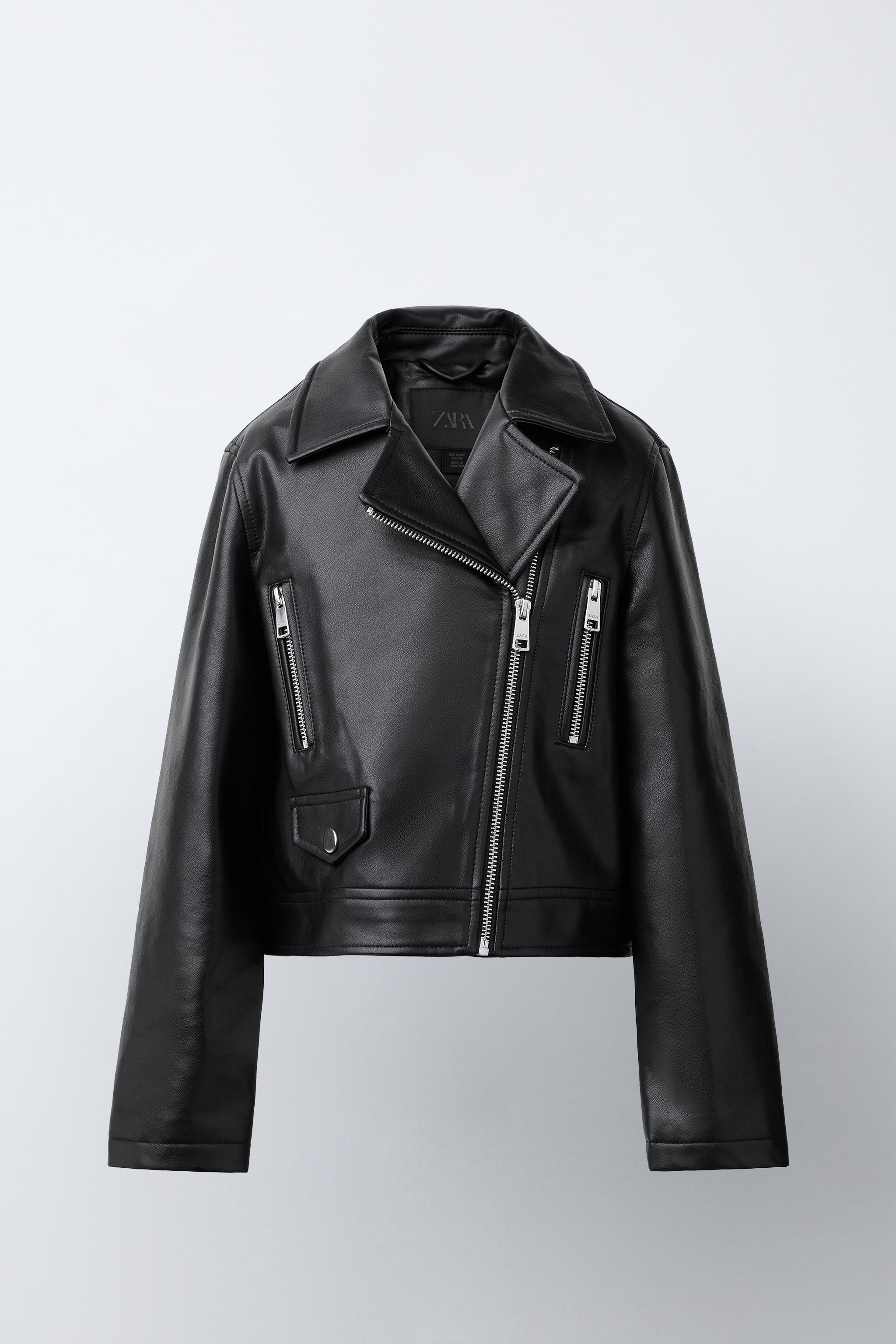 BLOUSON DE MOTARD MATIÈRE SYNTHÉTIQUE