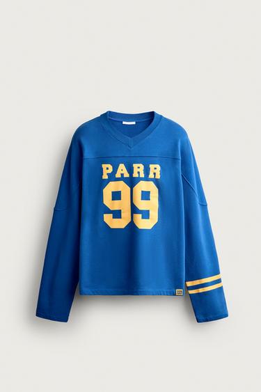 NUMBER GRAPHIC SWEATSHIRT ©MARTIN PARR @ DMB - Blue by Zara