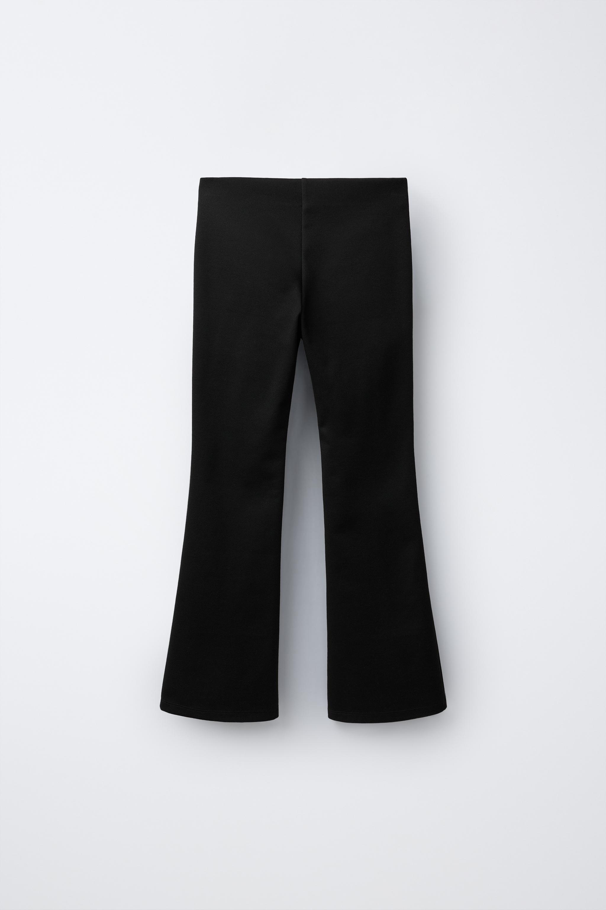 PONTE FLARE LEGGINGS — Black