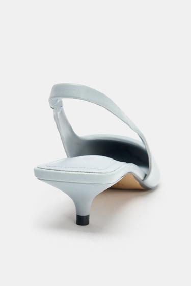 CHAUSSURES OUVERTES À L'ARRIÈRE DÉCOR - Bleu clair de Zara - Image 6