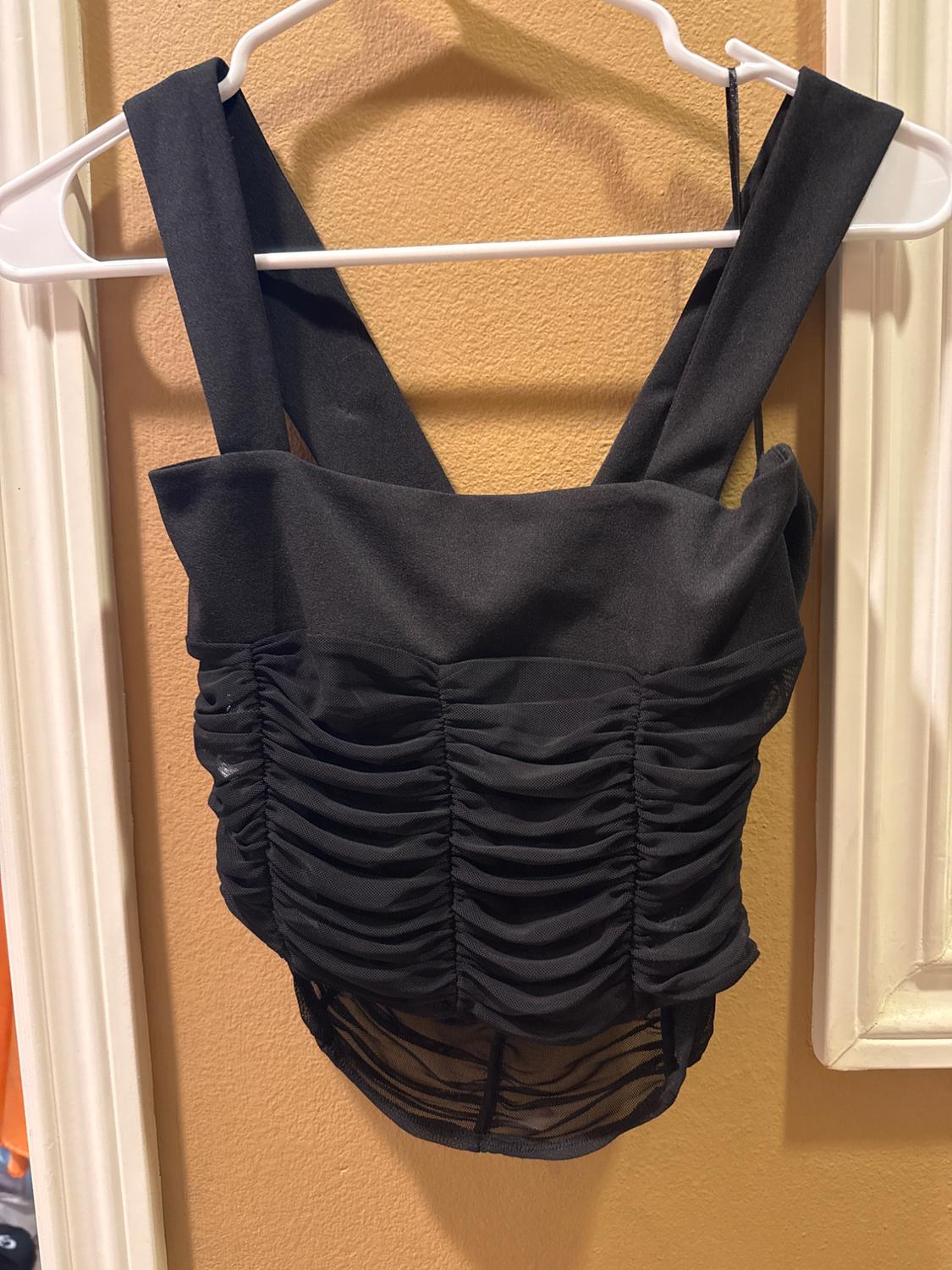 RUCHED FLORAL BUSTIER - Image 2