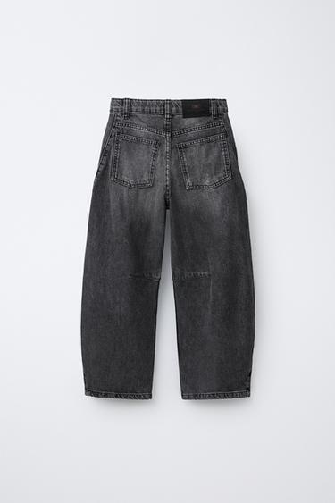 JEANS BARREL BALLOON - Gris de Zara - Image 2