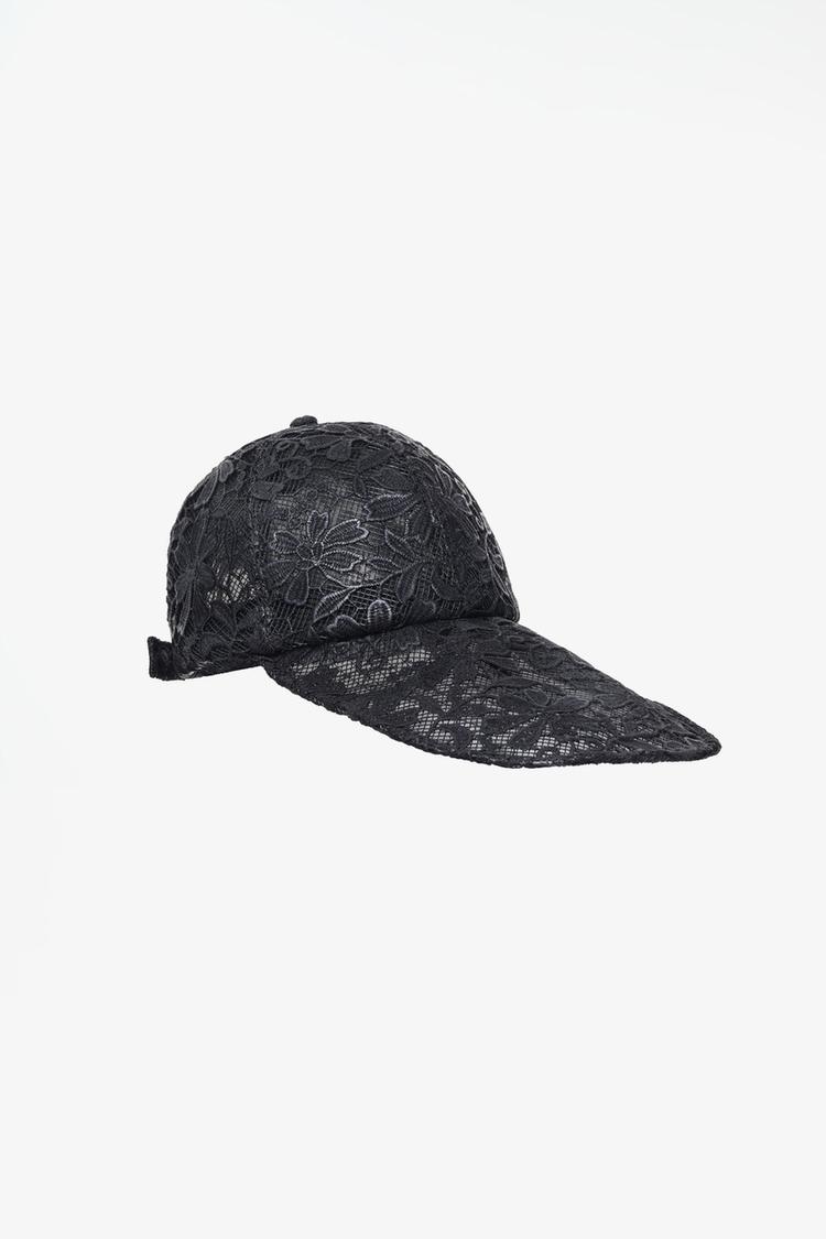Gorra encaje flores limited edition