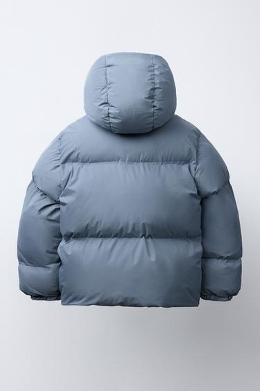 MANTEAU MATELASSÉ IMPERMÉABLE - Bleu clair de Zara - Image 3
