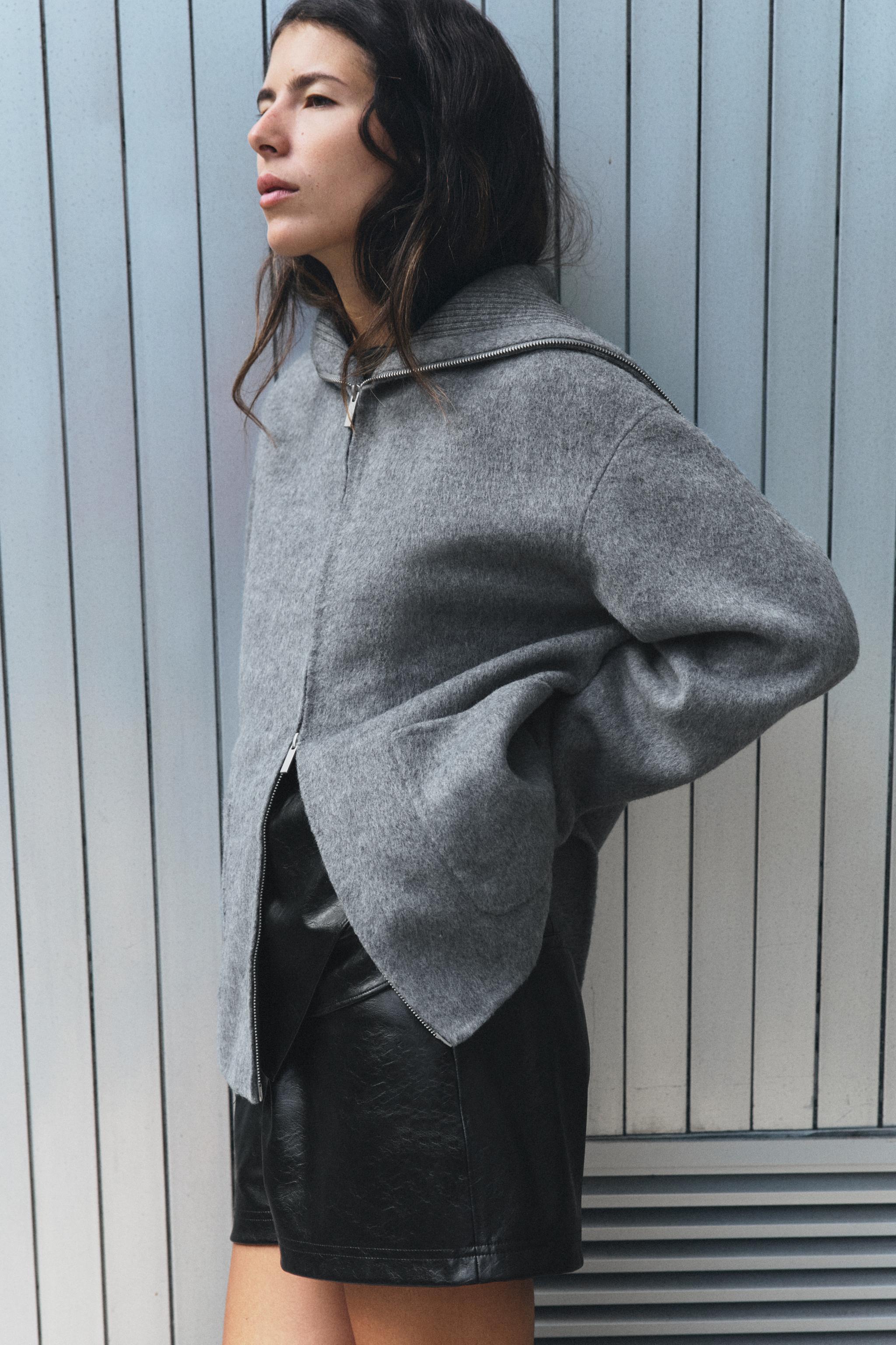 DOUBLE-FACED ZIP-UP JACKET