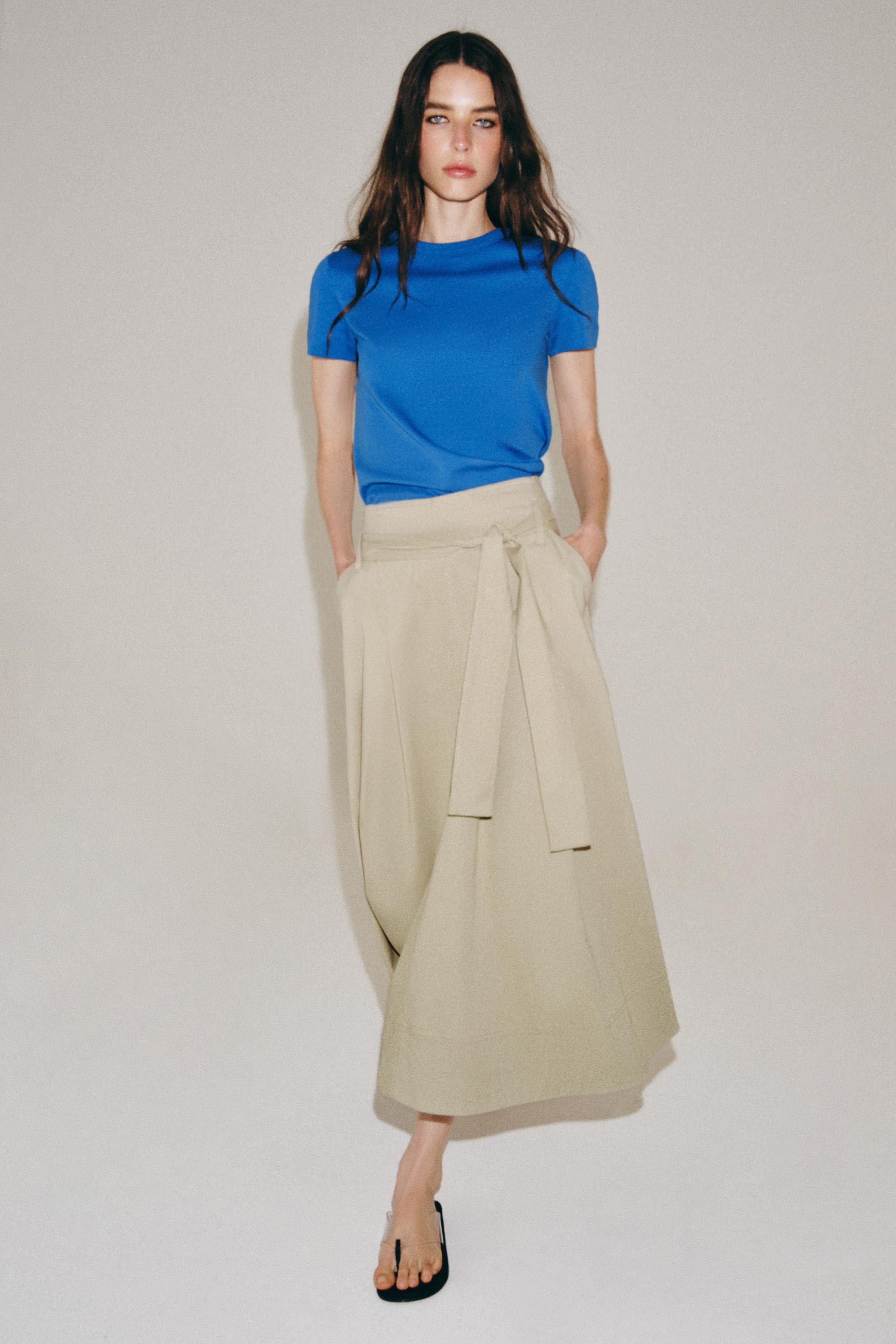 INTERLOCK SHORT SLEEVE T-SHIRT — Electric blue