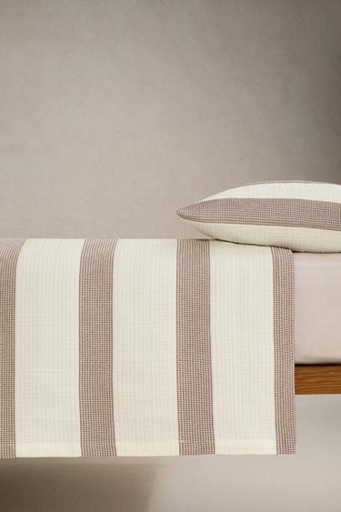 KIDS' STRIPED BEDSPREAD - Brick by Zara - Image 2