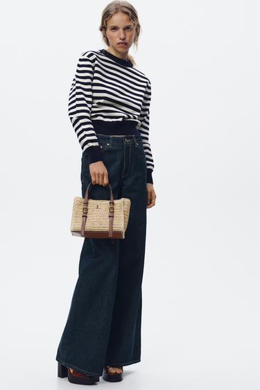 Zara WOVEN MINI TOTE BAG - Light beige - Image 0