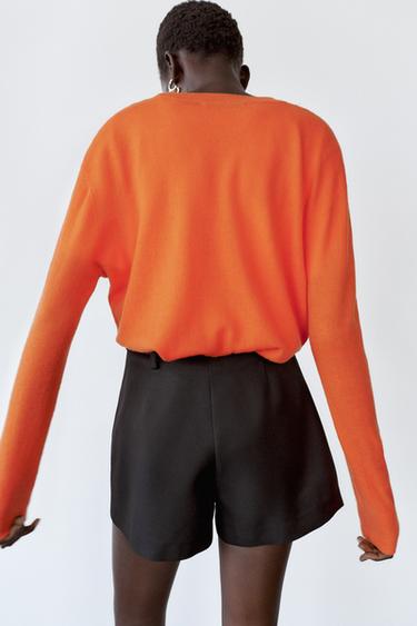 WRAP SKORT WITH BELT - Black by Zara - Image 3