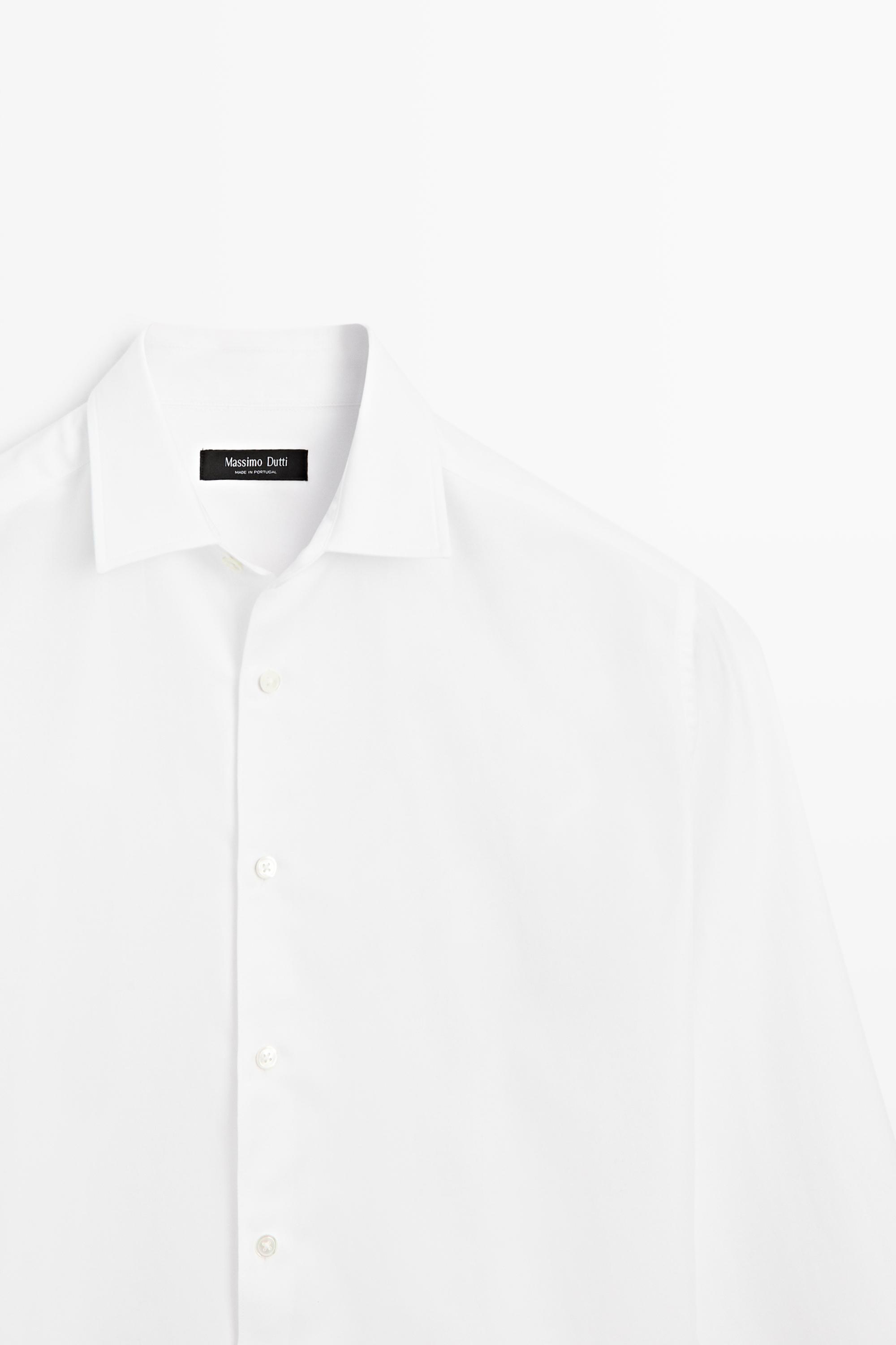 Chemise regular fit twill 100 % coton