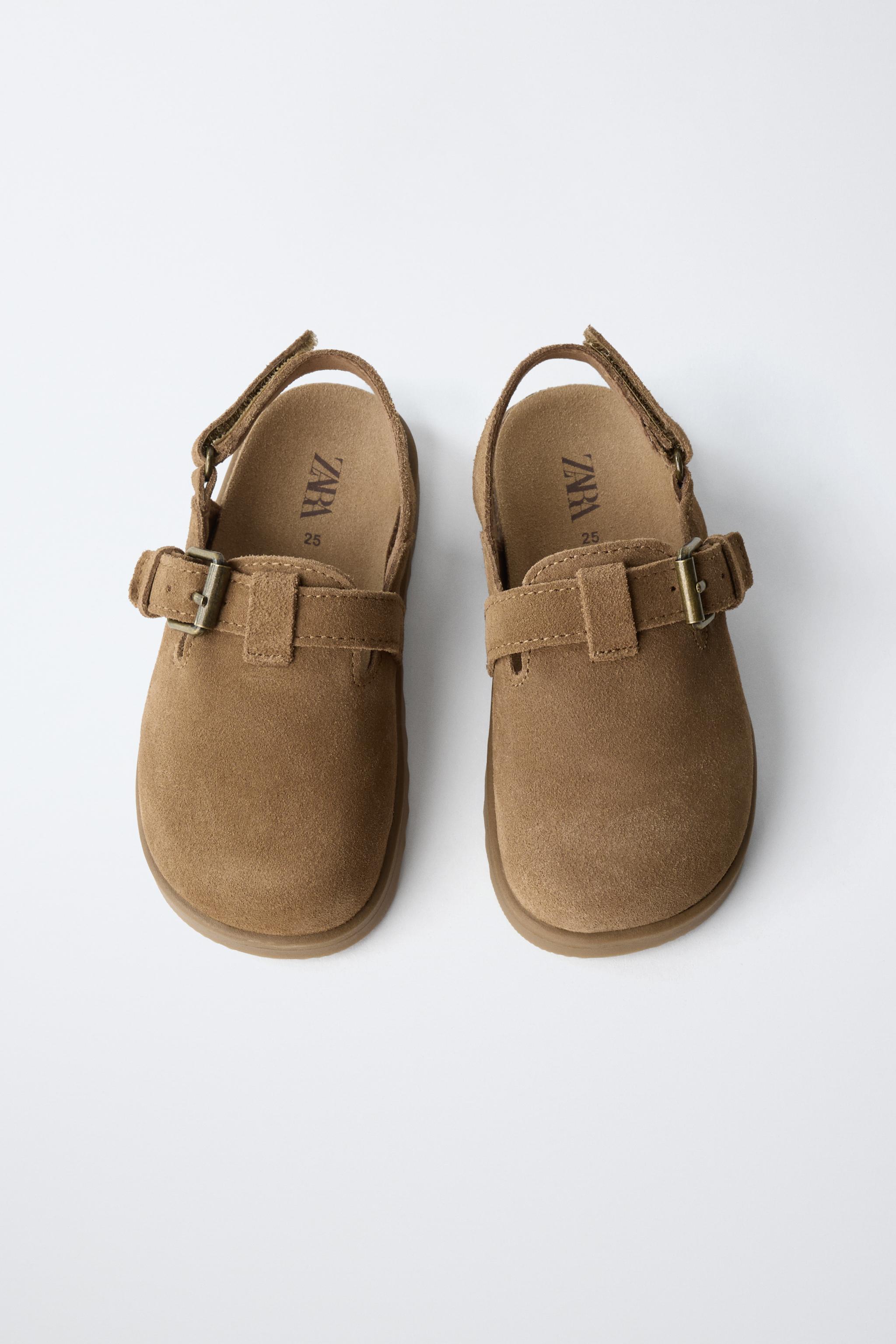 Детские сабо Zara LEATHER CLOGS — фото 5