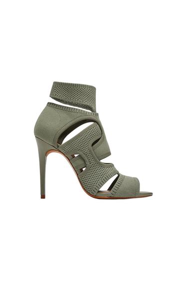 FABRIC WRAPAROUND SANDALS