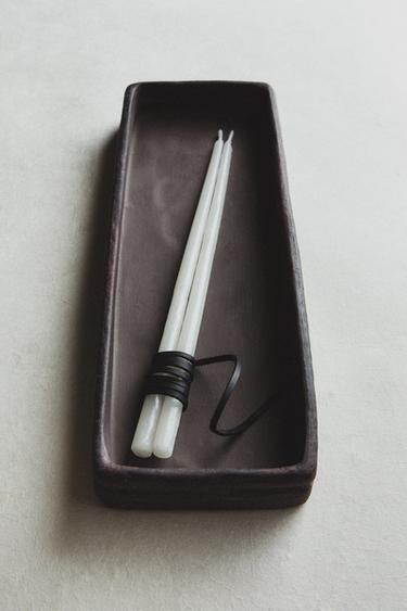 CERAMIC TRAY WITH RECTANGULAR EDGES - Black by Zara - Image 5