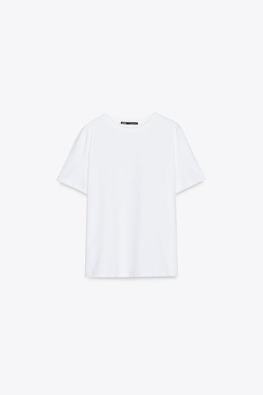CAMISETA HEAVY COTTON - Blanco de Zara - Imagen 0