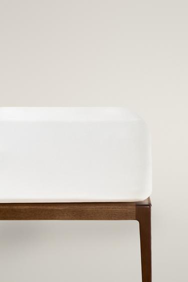 MULBERRY SILK FITTED SHEET | 30 CM HIGH - Ecru by Zara