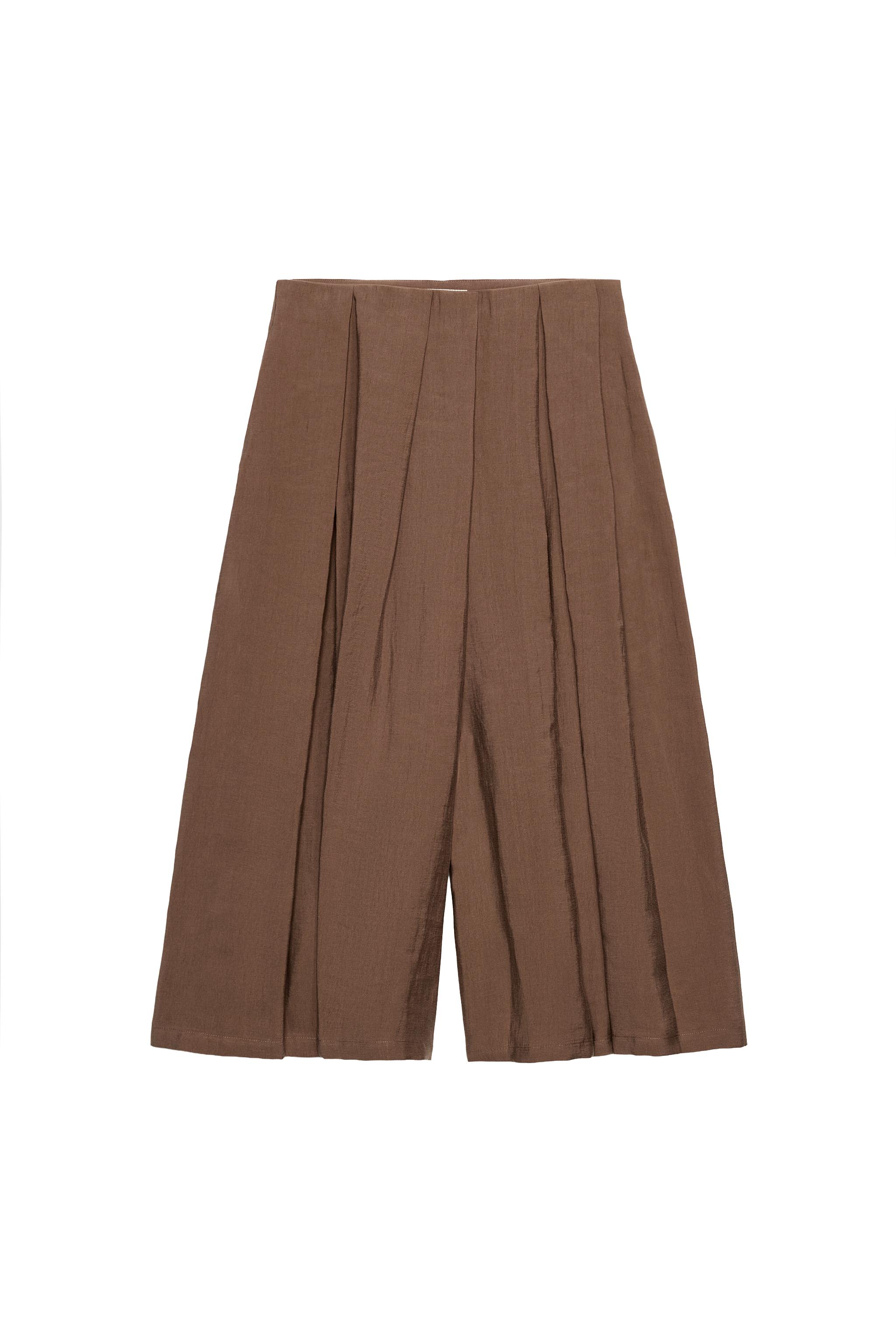 BERMUDA AMPLA FLUIDA - Mocha | ZARA Brasil