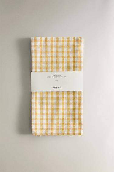 TORCHON DE CUISINE FIL TEINTÉ (LOT DE 2) - Turquoise clair de Zara - Image 4