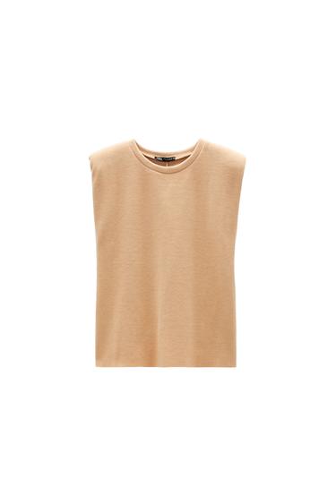 SOFT-TOUCH TOP WITH SHOULDERS PADS