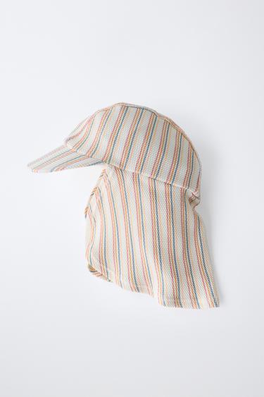 BONNET DE BAIN À RAYURES - Écru de Zara - Image 3