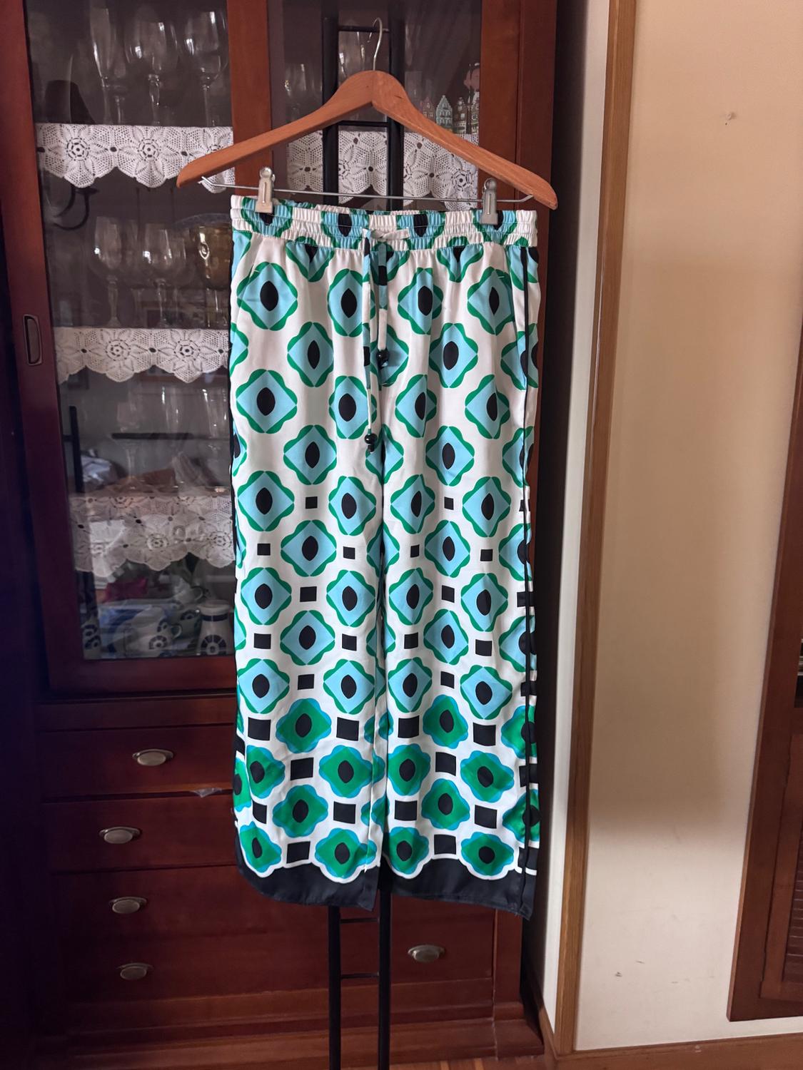 GEOMETRIC PRINT TROUSERS - Image 4