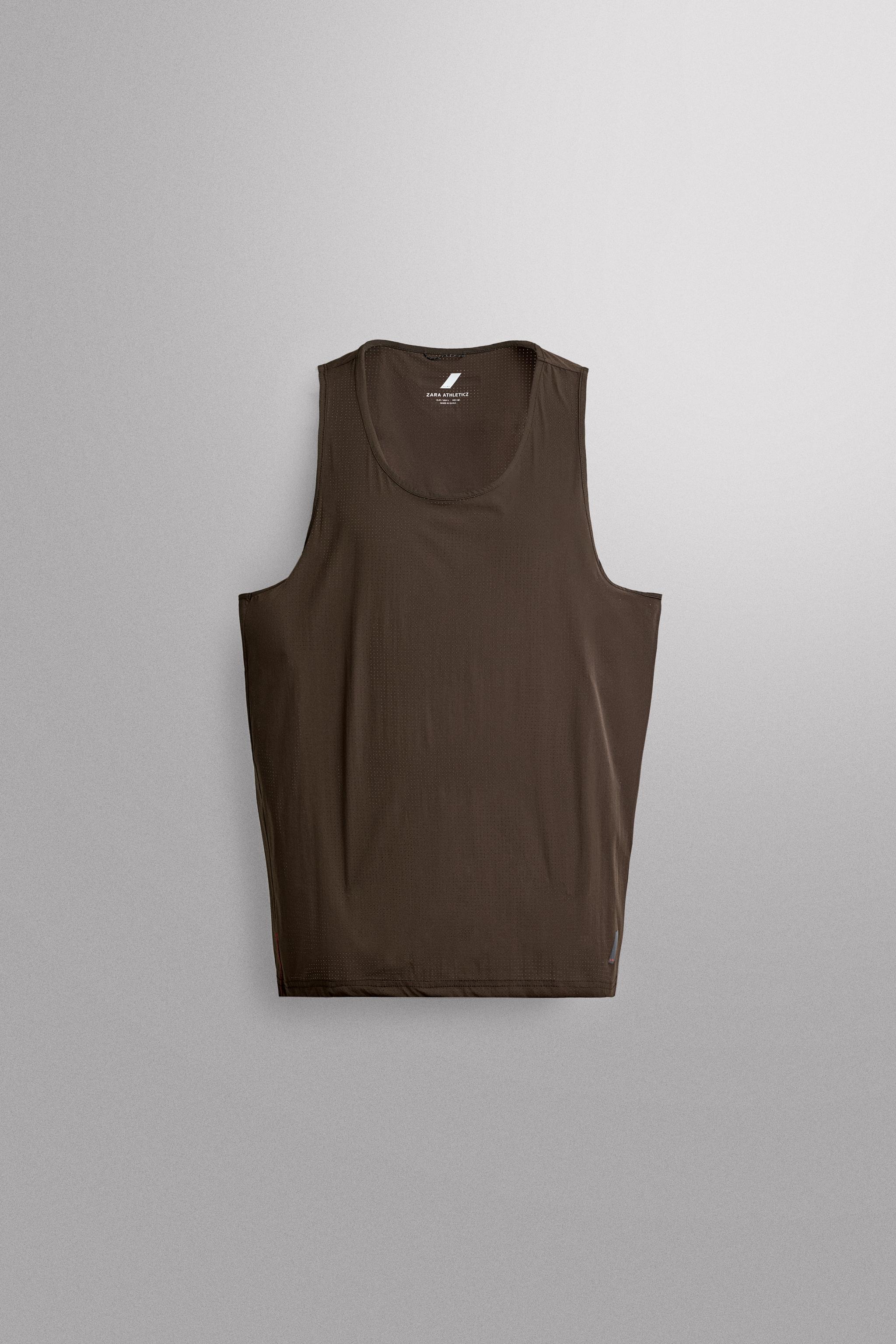 RIDAR© x ZARA RUNNING TANK TOP — Brown