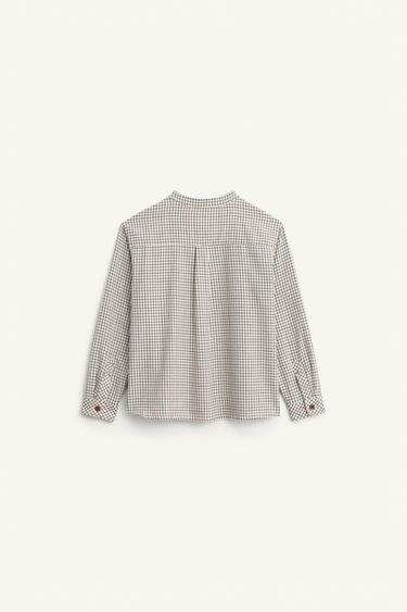 CHEMISE À CARREAUX ÉDITION LIMITÉE - Écru de Zara - Image 5