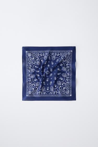 PRINTED BANDANA - Blue by Zara - Image 1