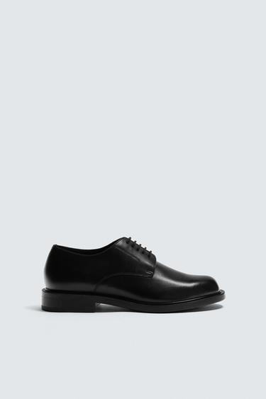 SMART LEATHER SHOES - Black by Zara - Image 0