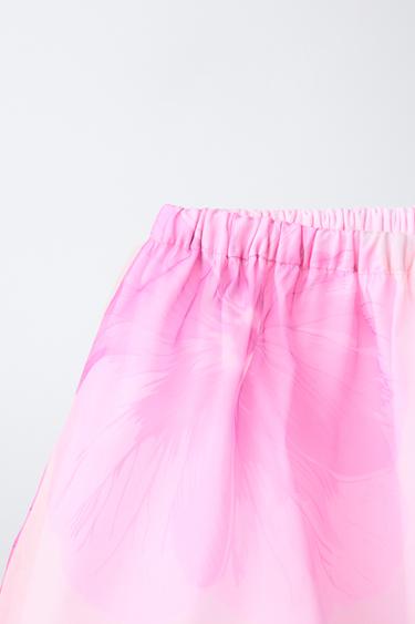 ORGANZA FLORAL SKIRT - Pink by Zara - Image 2
