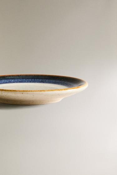 SIDE PLATE WITH CONTRAST RIM - Blue by Zara - Image 2