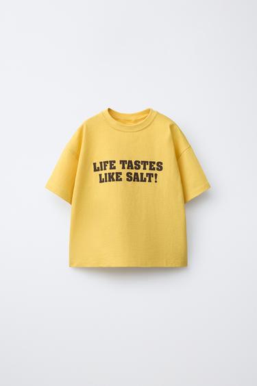 PUKA SURF SLOGAN T-SHIRT - Yellow by Zara