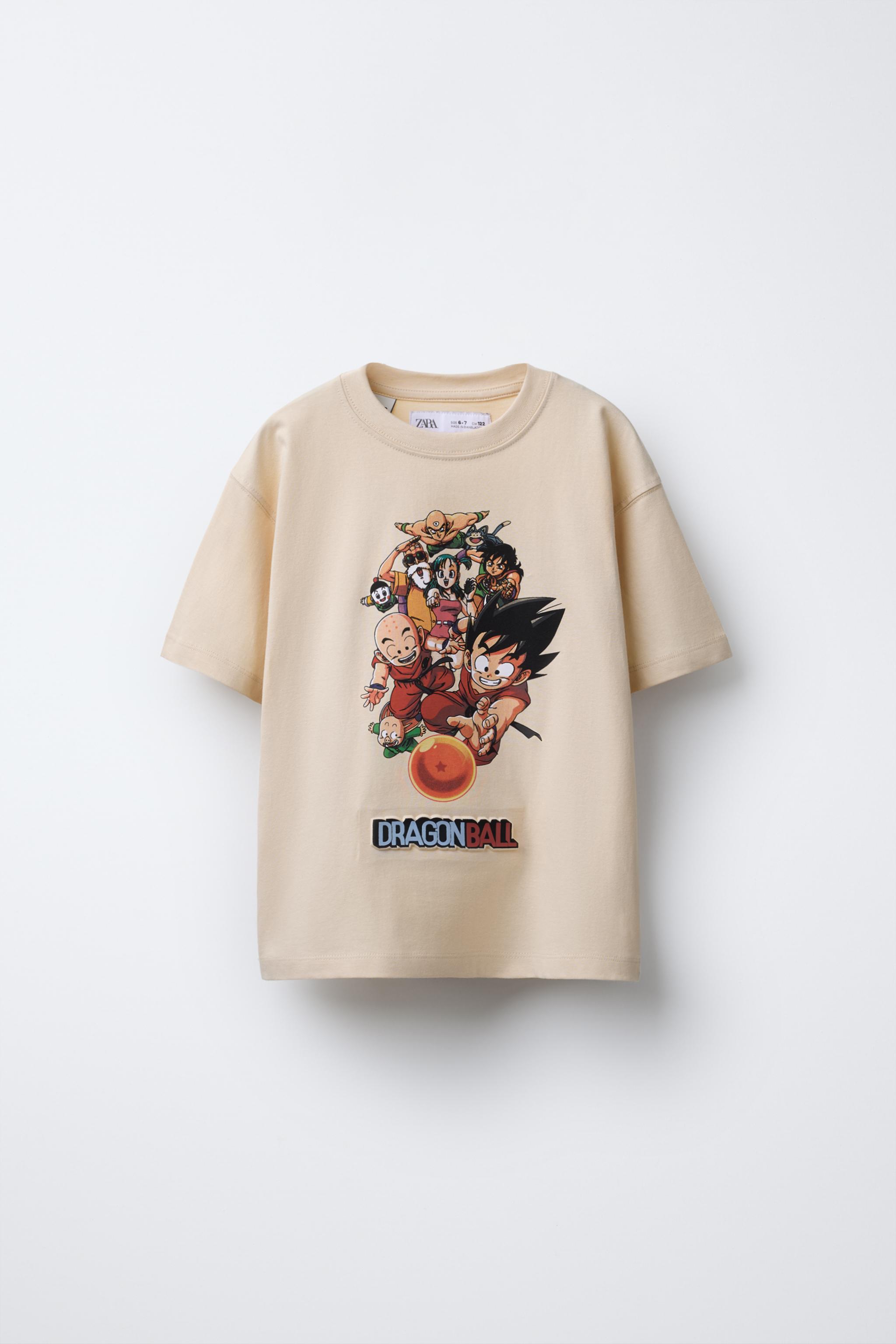 DRAGON BALL © T-SHIRT WITH RAISED PRINT - Ecru / Beige