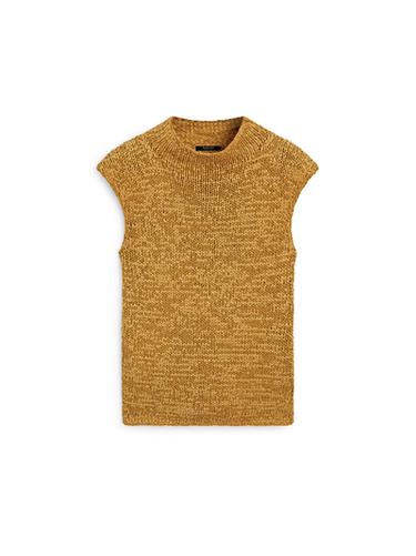 Zara Cotton blend chunky knit top - Light pink