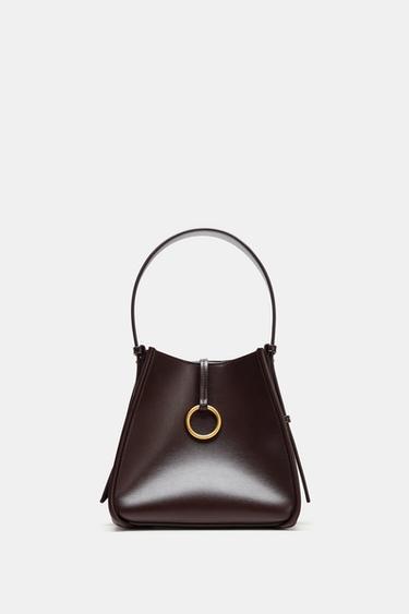 MINI SACA ANILLA METÁLICA - Rojo Burdeos de Zara