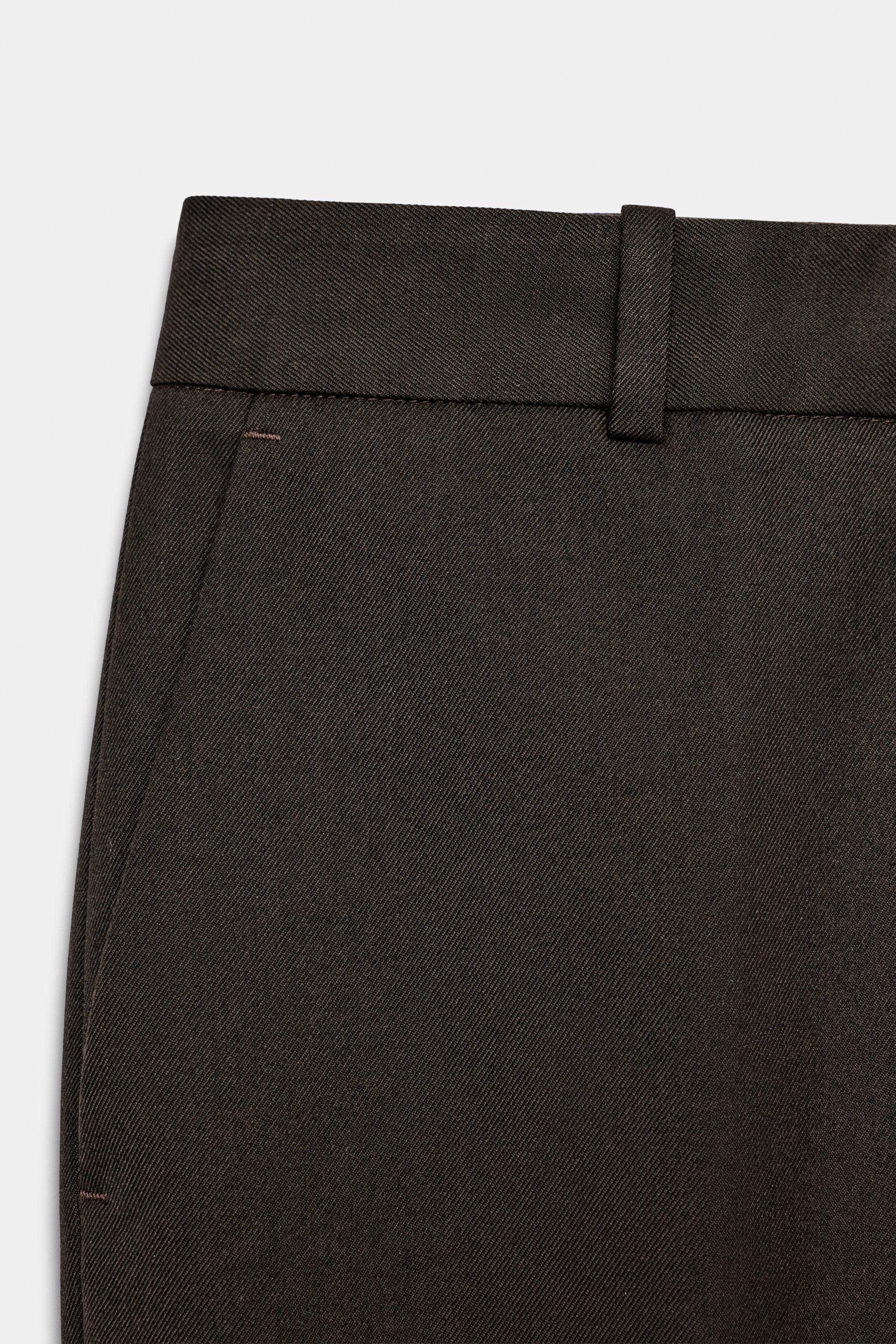LOW-RISE ANKLE-LENGTH PANTS