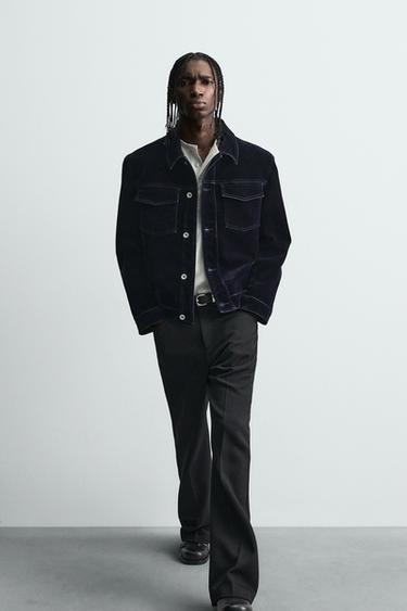 PANTALON ÉVASÉ EN TWILL - Noir de Zara - Image 5