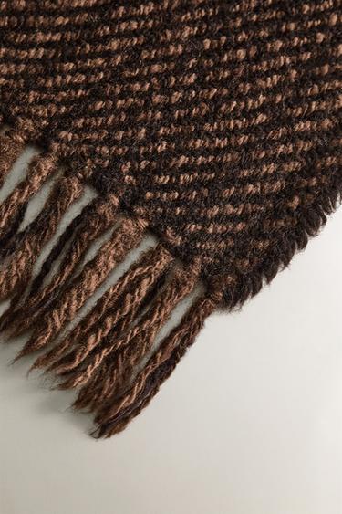 WOOL THROW - Brown by Zara - Image 1