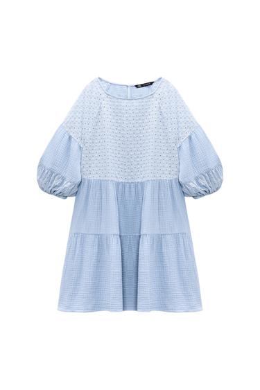 DRESS WITH CUTWORK EMBROIDERY