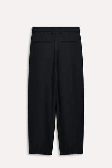 PANTALON À PINCES CONTENANT DE LA LAINE 50E ANNIVERSAIRE - Noir de Zara - Image 3